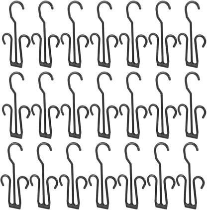 SEWACC 25pcs Plastic Shoe Hooks Hanging Shoe Organizer Drying Rack Shelf for Wall Closet Storage Home Use