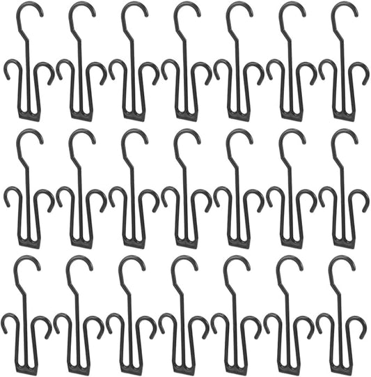 SEWACC 25pcs Plastic Shoe Hooks Hanging Shoe Organizer Drying Rack Shelf for Wall Closet Storage Home Use
