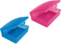 American Comb Travel Soapbox, Durable Storage Container, Multiple Colors, Made in USA (1, Blue & Pink)
