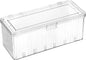 Plastic Clean Pads Holder Rectangular Pad Dispenser for Makeup Desktop Organizer with Lid for Bathroom Vanity