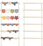 SNOWSTAR Macrame Hair Claw Clip Organizer,Hanging Hair Clip Holder and Storage for Women Girls,Claw Clip Hanger Home Decor for Wall,Door,Closet