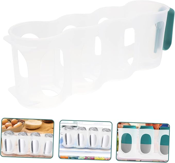 Levemolo Fridge Can Dispenser Beer Storage Dispenser for Refrigerator Beverage Can Holder Organize Kitchen Pantry Material