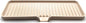 Silicone Soap Dish Tray and Sponge Holder with Drain Chute, Rectangular, Kitchen and Bathroom Sink Organizer (Sand Dollar, 12"x4")