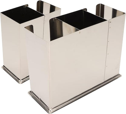 Utensil Holder, Stainless Steel Drainer Basket Utensil Drying Rack with Drainage Hole Cutlery Holder for Spoons, Plates, Chopsticks, Knives, Forks (Three Components)