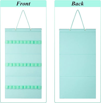 Hanging Headband Holder For Girls,Felt Headband Organizer Headband Storage Holder Organizer For Headband (Without Headbands) (Mint Green)