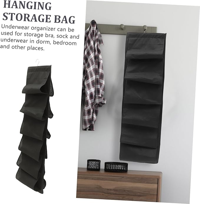 VICASKY Hanging Shoe Organizer Bag Multi Storage for Shoes Bras Clothes Space Saving Over the Door Wall Storage Non Woven Stylish
