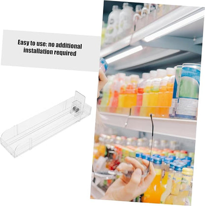 Soda Can Dispenser for Refrigerator Automatic Display Case Fast Pusher Glide Retail Can Organizer for Business Enhancement