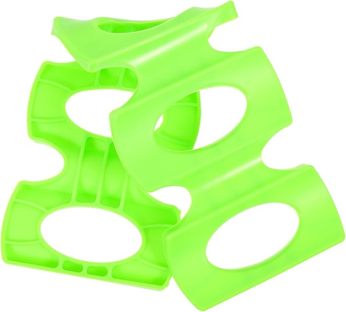 Amosfun Silicone Beer Can and Bottle Organizer Flexible Fridge Storage Rack for Beverage Cans Lightweight Anti-Slip Design High Low Temperature Resistant Space Saver for Refrigerators