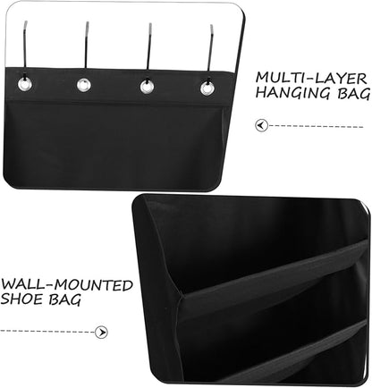 Zerodeko Multi Door Hanging Organizer Bag Versatile Storage Pouch with Multiple Pockets for Shoes Hats and More Door Installation