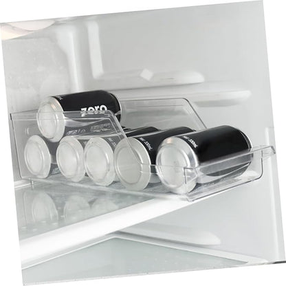 Beverage Organizer for Fridge Pantry Storage Bins Can Holder Stackable Material Refrigerator Containers