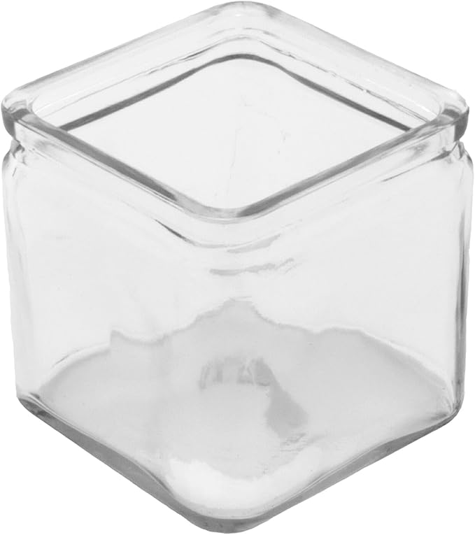 G.E.T. Enterprises GL-444 4" x 4" Clear Square Glass