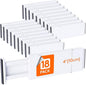 Lifewit 18 Pack Drawer Dividers 4" High 28-43.5cm/11-17" Adjustable Drawer Organizer for Clothes/Utensils, Expandable Drawer Separator in Dresser/Kitchen/Bedroom/Office Organization & Storage White