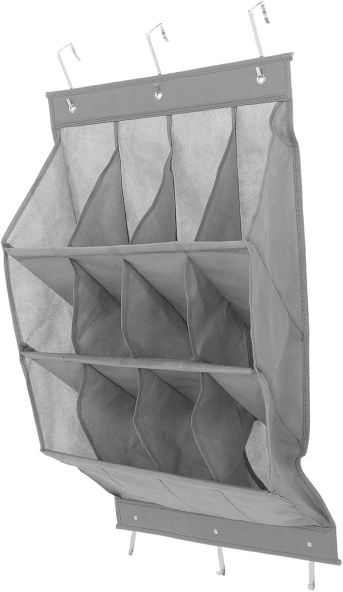 Zerodeko Door Hanging Shoe Rack Over The Door Organizer Closet Storage for Sneakers Boots Heels Entryway Bathroom Laundry Room