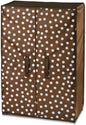 WENKO 86640500 Shoe cabinet Pretty Woman - für bis zu 15 Paar Schuhe, Polyester, 61 x 90 x 32 cm, Brown