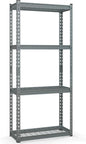 Goplus 4-Tier Metal Shelving Unit, Heavy Duty Wire Storage Rack with Anti-Slip Foot Pads, Height Adjustable Shelves for Warehouse, Kitchen, Living Room, Garage, 12" D x 27.5" W x 60" H