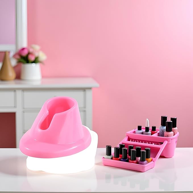 Pink Soft Rubber Nail Polish Bottle Holder Stand Anti-Spill Nail Art Organizer Display Manicure Tools for Nail Art Salon Durable Design Nail Polish