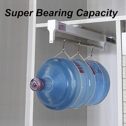 XLTFUC Extendable Hanger with Rails 30-60 Cm, Wardrobe Trousers and Coat Organizer, Load Capacity 25 Kg (Size : 550mm/21.6inch)