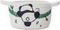 SHCMSADO Cute Panda Cotton Rope Storage Basket – Round Toy Basket with Handles, Delicate and Durable Shelf Organizer for Toys, Clothes, Closet, 10.63 x 7.08 Inches, White