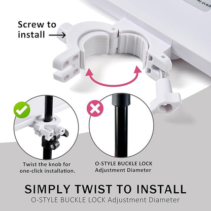 Lash Tray Holder (9 inch×6.7 inch), Adjustable Plastic Essential Organizer Stand for Lash Techs, Eyelash Extension Supplies Perfect for Salon or Homes Use by KONOVOLY(White)