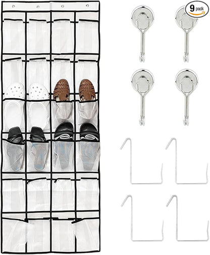 Cruise Essentials Over the Door Shoe Organizer Holder Magnetic Hooks for Cabin,Disney/Royal Caribbean/Carnival/Princess/NCL/Celebrity/MSC/Norwegian Items Must Have,Hanging Decoration Magnet