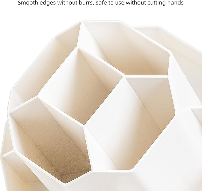 360° Rotating Makeup Brush Holder Organizer with 9 Slots, Makeup Organizers Countertop, Makeup organization and Skincare Storage for Vanity, Desktop, Bathroom (WHITE)