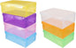 7pcs Stackable Shoe Organizer Boxes with Lids, Thickened Plastic Storage Containers for Men, Women, Multi-color Sneaker and Closet Storage Solution