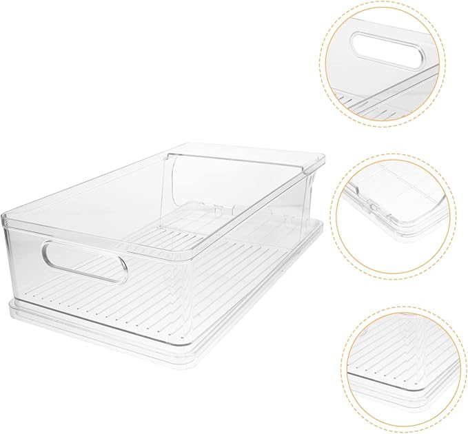 Healifty Can Holder Stackable Beverage Can Holder Fridge Drink Organizer Drink Dispenser Household Fridge Organizer