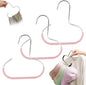 Durable Steel Hangers: Maximize Closet Space with Versatile Storage, Multifunctional Stainless Steel Hat Hangers, Heavy Duty Space Saving Closet Organizer for Hats, Scarves, Belts (Pink,3PCS)