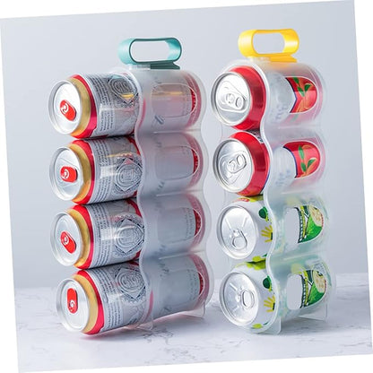 Zerodeko 3Pcs Refrigerator Beverage Holder Multi Function Can Organizer for Soda Beer and Drinks Space Saving Storage Rack for Kitchen Bar and Cafe