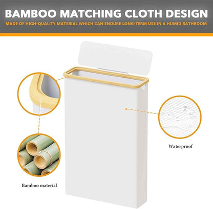 SpaceAid Extra Large Toilet Paper Storage with Lid, Hold up to 24 Regular Rolls or 18 Mega Rolls, Slim Toilet Paper Basket Holder Bin Container, Bathroom Accessories Organizer, White