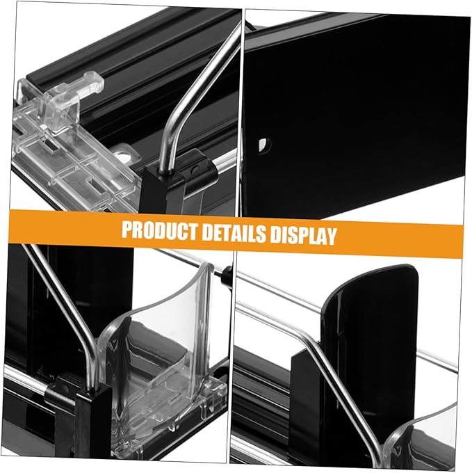 Toyvian Automatic Pusher Refrigerator Drinks Organizer Fridge Can Dispenser for Soda and Bottled Beverages Stable Material with Smooth Finish for Neat Easy-access Beverage Storage