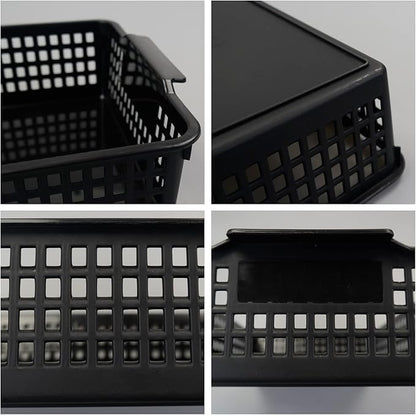 A4 Plastic Storage Basket Tray, Classroom Paper Baskets, 6 Packs