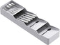 Lifewit Small Flatware Drawer Organizer, Compact Narrow Silverware Tray for Kitchen Drawers, Plastic Cutlery Holder for Spoons, Forks, Knives – Fits Small & Slim Kitchen Drawers, Gray