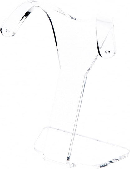 Plymor Clear Acrylic Divided Pair Hanging Earring Display Stand, 3.125" W x 1.75" D x 4" H