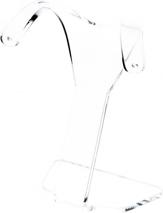 Plymor Clear Acrylic Divided Pair Hanging Earring Display Stand, 3.125" W x 1.75" D x 4" H