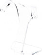 Plymor Clear Acrylic Divided Pair Hanging Earring Display Stand, 3.125" W x 1.75" D x 4" H