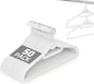 Velvet Hangers 50 Pack, Non Slip Stackable Clothes Hangers with Cascading Hooks, Ultra Thin and Space Saving Felt Hangers with Tie Bar, 360° Swivel Hooks, Heavy Duty for Suit Coat Shirt Pant- White