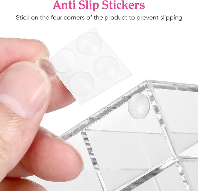Lipstick Organizer Display, 24 Slot Thick Clear Acrylic Lipstick Holder for Vanity - Makeup Organizer Storage for Lip Gloss, Mascara, Brushes, Perfume