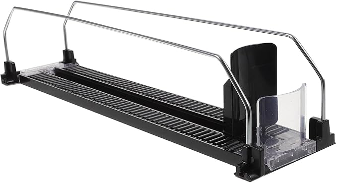 OSALADI Propeller Beverage Slide Out Rack Drink Dispenser for Fridge Drink Display Holder Glide Pusher Fridge Can Soda Can Lids Plastic Trays Shelf Pusher Machine Drinks Carriage To Rotate