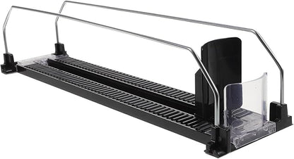 OSALADI Propeller Beverage Slide Out Rack Drink Dispenser for Fridge Drink Display Holder Glide Pusher Fridge Can Soda Can Lids Plastic Trays Shelf Pusher Machine Drinks Carriage To Rotate