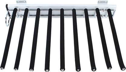 Heavy Duty Pull Out Sliding Trousers Pants Hanger 9 Scarf Tie Rack Closet Wardrobe Extendable Trousers Rack Jeans Rack Organizer