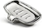 Silver-Plated Ceramic Soap Dish, Self-Draining Bar Soap Holder with U-Shaped Drainage, Decorative Soap Tray for Bathroom Shower & Kitchen Sink