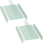 Skirt Hangers，Pants Hangers with Clips，360 ° Swivel Hooks Space Saving Hangers for Pants, Skirts, Clothes, Jeans (20Pack, Light Green)