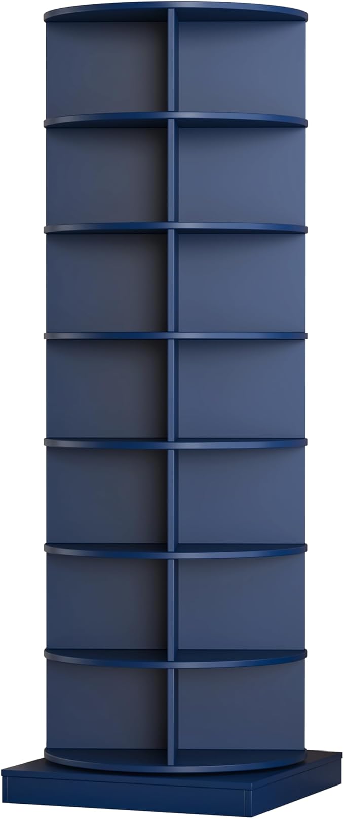Rotating Shoe Rack, 7-Tiers Storage Shoe Rack Tower, Free Standing 360°Shoe Storage Organizer for Entryway Living Room Hallway (Navy Blue, 7-Tiers)