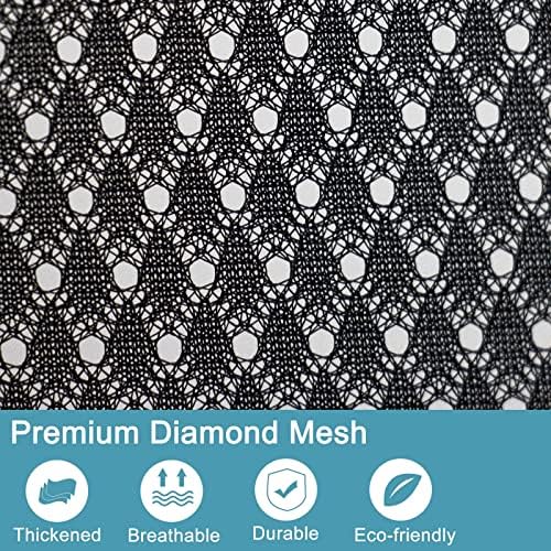 Polecasa 2 Pack Heavy Duty Diamond Mesh Laundry Bag, 30x36", Black - Image 2