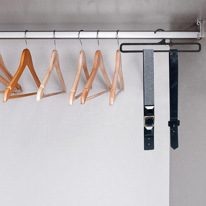 Healifty Multifunctional Scarf Hanger 20-Pack Plastic Organizer for Closet Storage Tie Belt Holder Lightweight Compact 11.02X3.14X0.19 Inch
