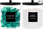 TIPGO Glass Jars for Laundry Room Organization, Laundry Pods Container with 27 Labels, Detergent Holder with Bamboo Lid, Cute Storage Jars, Black (Set of 2)