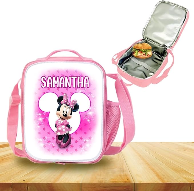Personalized Insulated Lunch Bag with Strap – Thermal Food Carrier for Meals and Snacks TV Shows (MINIE)