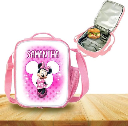 Personalized Insulated Lunch Bag with Strap – Thermal Food Carrier for Meals and Snacks TV Shows (MINIE)