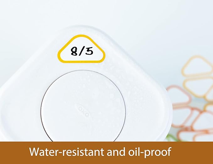 Removable Expiration Date Labels for Food Containers, Waterproof Food Storage Labels for Deli Containers, Best By Pantry Label, Freezer Refrigerator Label, Write On Kitchen Organization Label